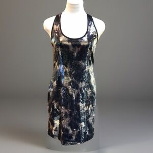 Andrea Behar Boston Proper Abstract Sequined Dress